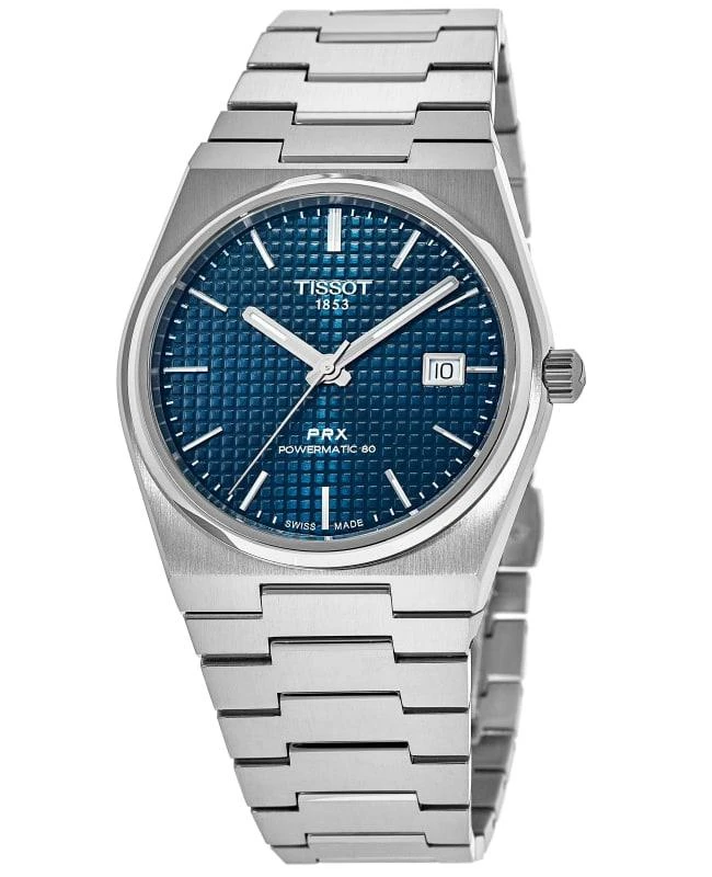 商品Tissot|Tissot PRX Powermatic 80 Blue Dial Steel Men's Watch T137.407.11.041.00,价格¥4653,第1张图片