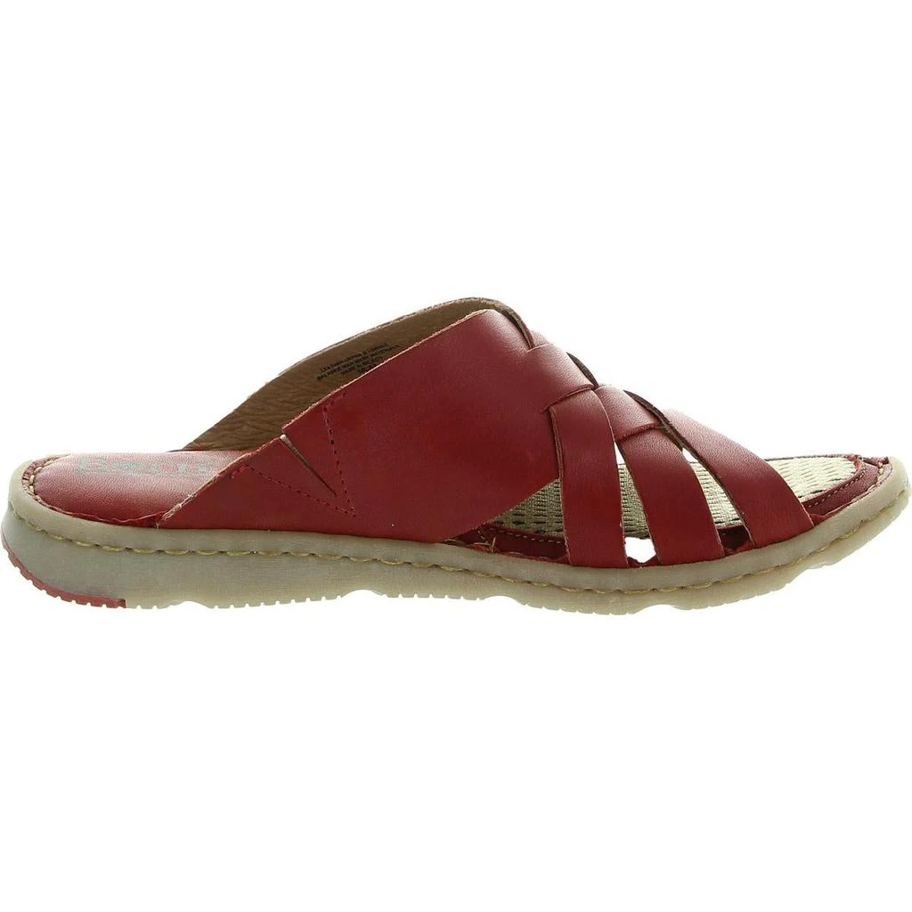 商品Born|Born Womens Tarpon Criss-Cross Leather Flatform Sandals,价格¥213,第5张图片详细描述