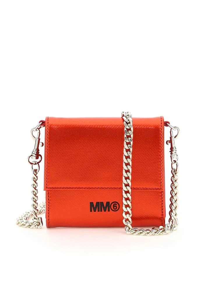 商品MM6|Mm6 Maison Margiela Coated Canvas Wallet With Chain,价格¥1604,第1张图片