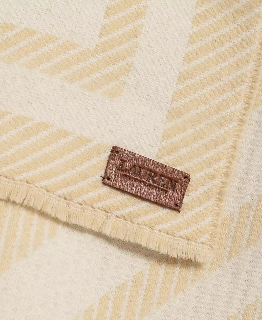 商品Ralph Lauren|女款编织斜纹边 ruana 披肩,价格¥583,第2张图片详细描述