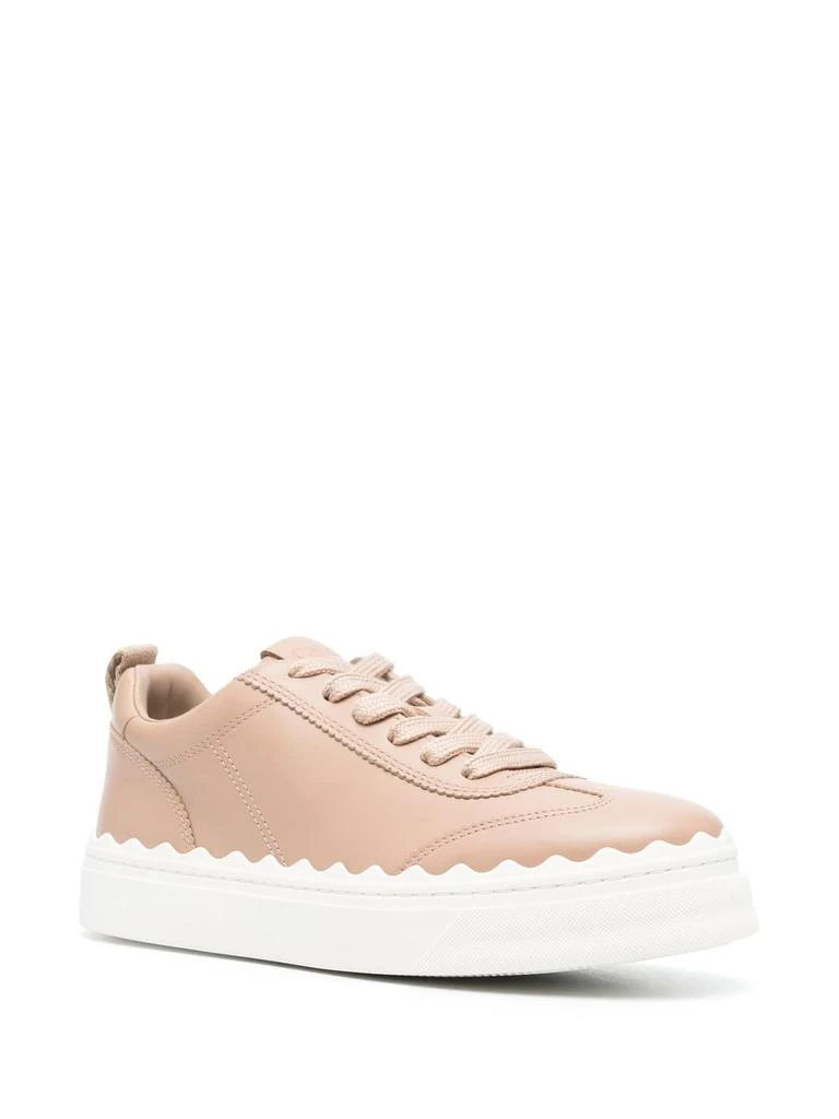 商品Chloé|CHLOÉ - Lauren Leather Sneakers,价格¥1921,第4张图片详细描述