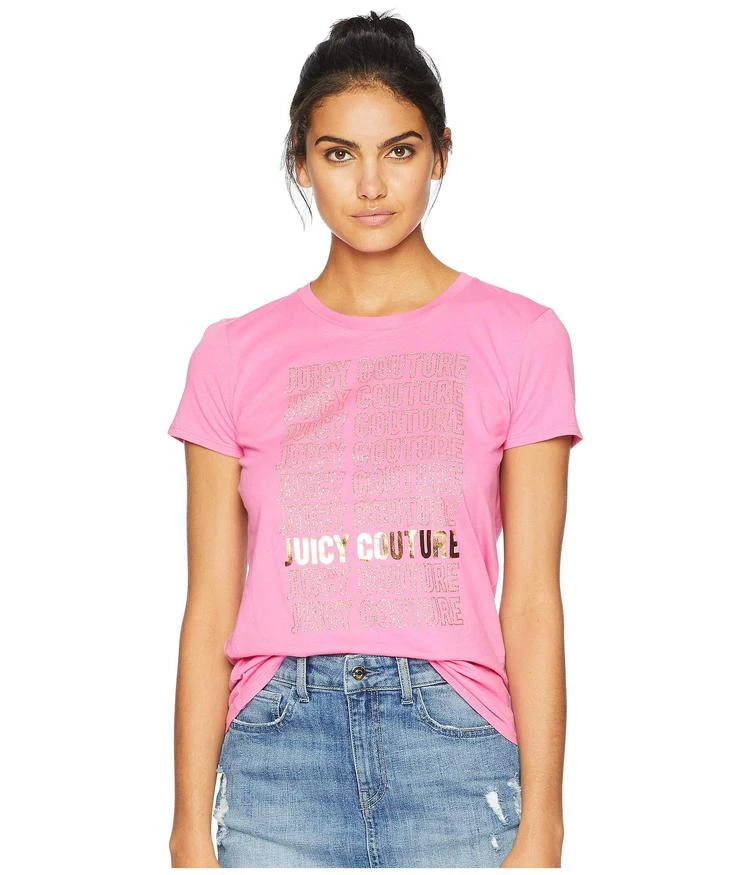 商品Juicy Couture|Track Juicy Reflections Short Sleeve Tee,价格¥171,第1张图片