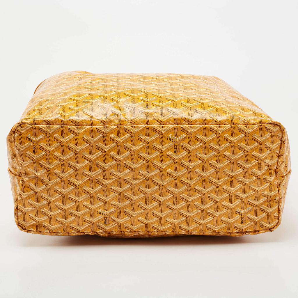 Goyard Yellow Goyardine Coated Canvas and Leather Saint Louis PM Tote商品第6张图片规格展示