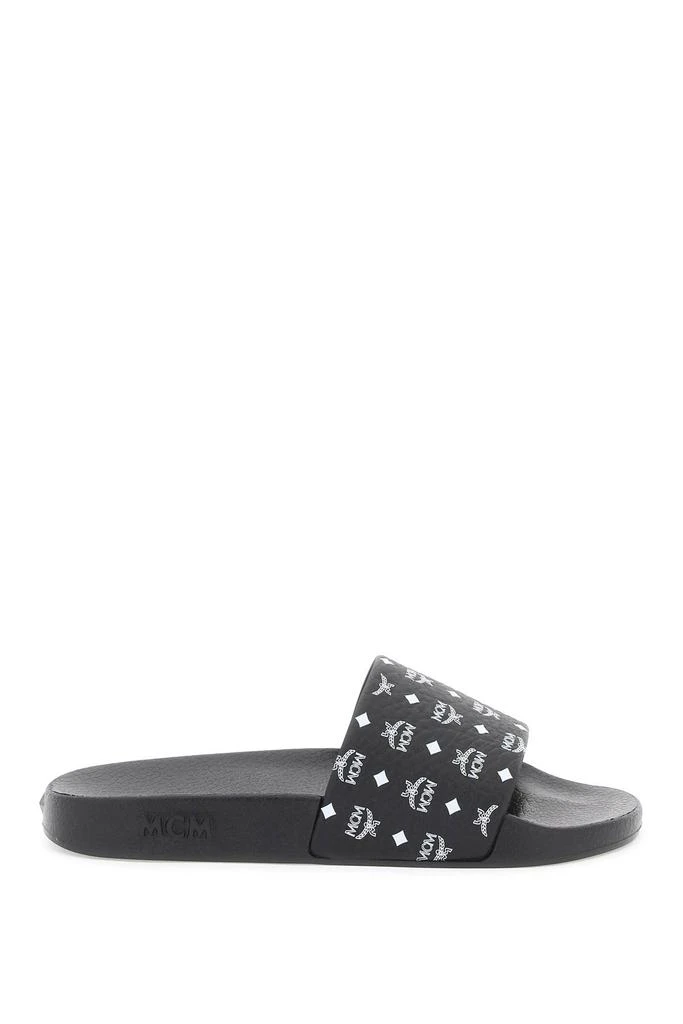 商品MCM|Mcm monogram print rubber slides,价格¥750,第1张图片