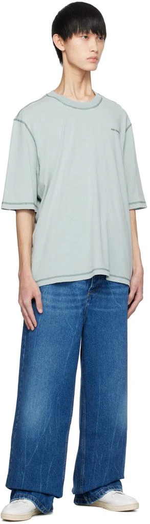商品AMI|Blue Fade Out T-Shirt,价格¥1404,第4张图片详细描述