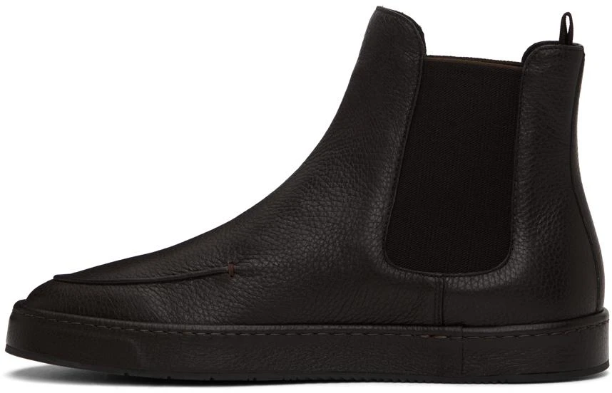 商品Giorgio Armani|Black Moc Toe Chelsea Boots,价格¥3992,第3张图片详细描述