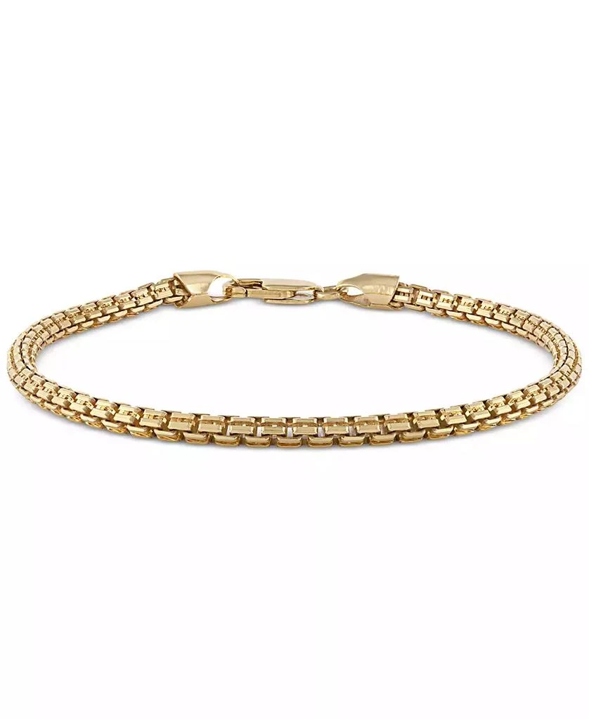 2-Pc. Set Box Link 22" Chain Necklace and Bracelet in 14k Gold-Plated Sterling Silver, Created for Macy's (Also available in Sterling Silver) 商品
