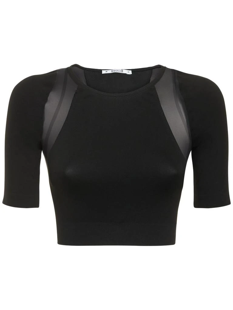 商品Wolford|Sporty Butterfly Stretch Tech Crop Top,价格¥1415,第1张图片