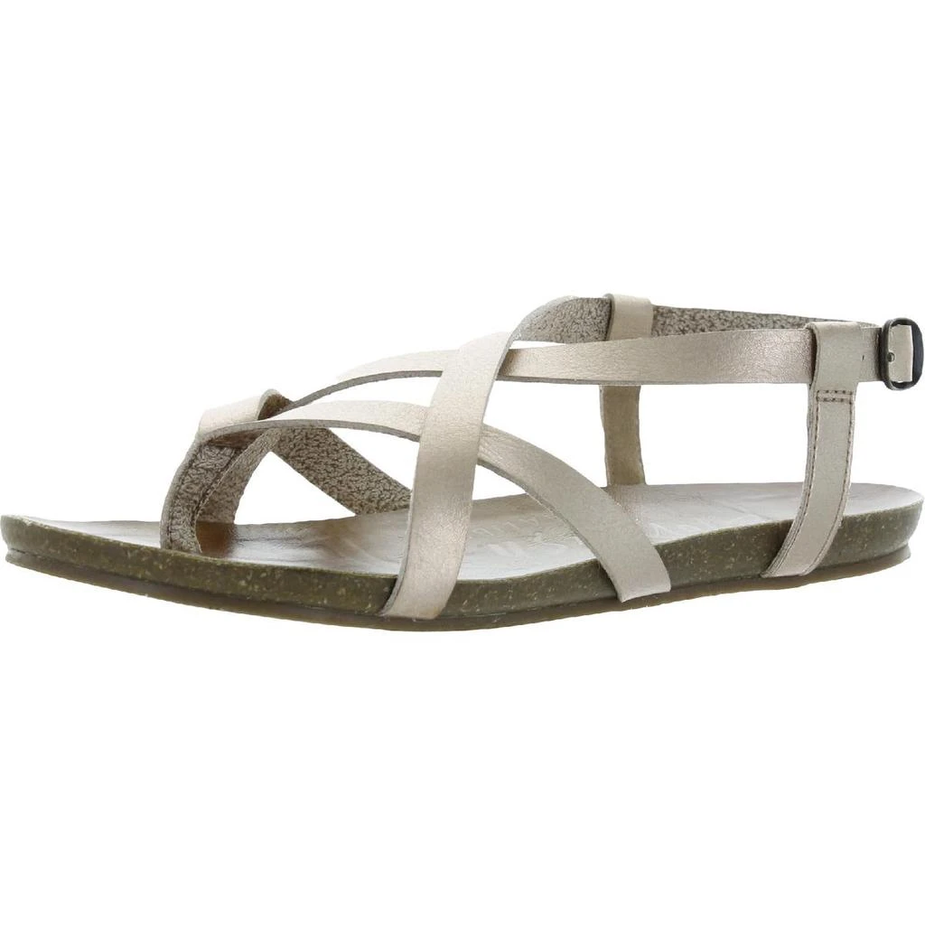 商品Blowfish|Blowfish Girls Granola Faux Leather Metallic Footbed Sandals,价格¥153,第2张图片详细描述