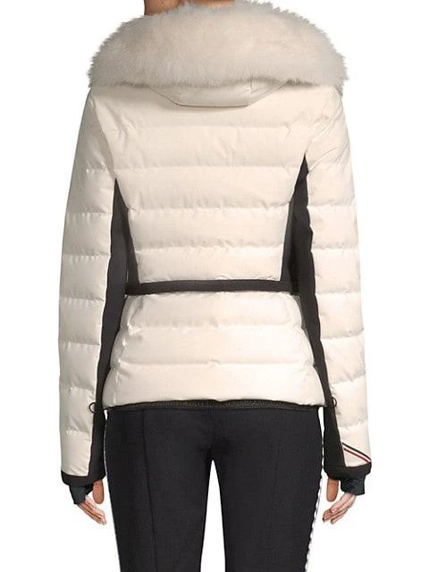 商品Moncler|Lamoura Quilted 狐狸毛滑雪连帽羽绒服,价格¥16752,第3张图片详细描述