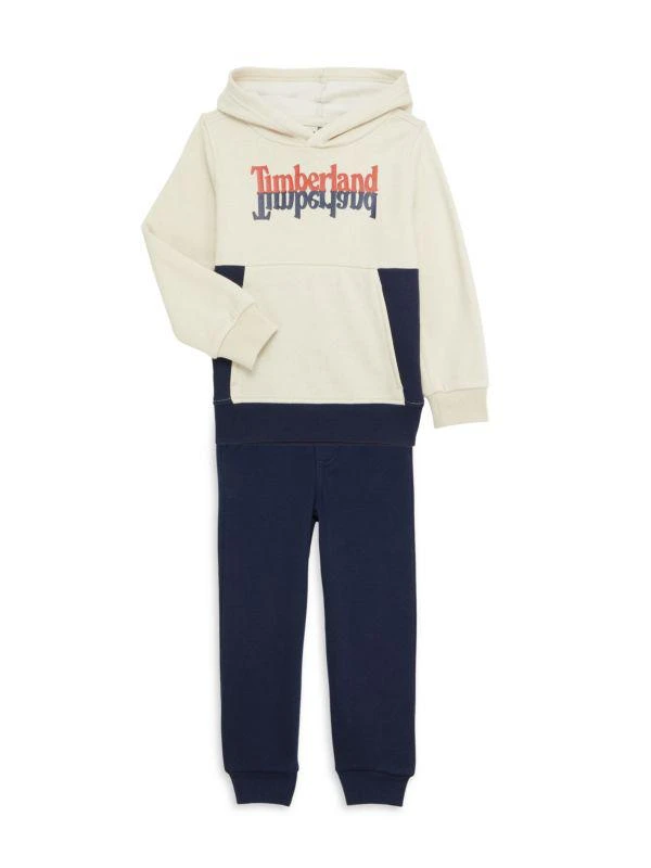 商品Timberland|Boy's 2-Piece Logo Hoodie & Joggers Set,价格¥188,第1张图片