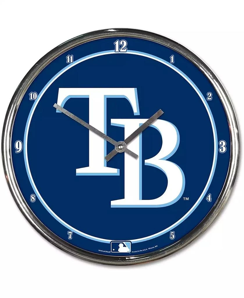 商品Wincraft|Tampa Bay Rays Chrome Wall Clock,价格¥261,第1张图片