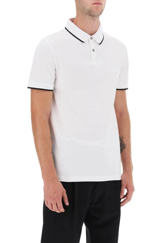 商品Hugo Boss|Passertip slim fit polo shirt in cotton piqué,价格¥317,第3张图片详细描述