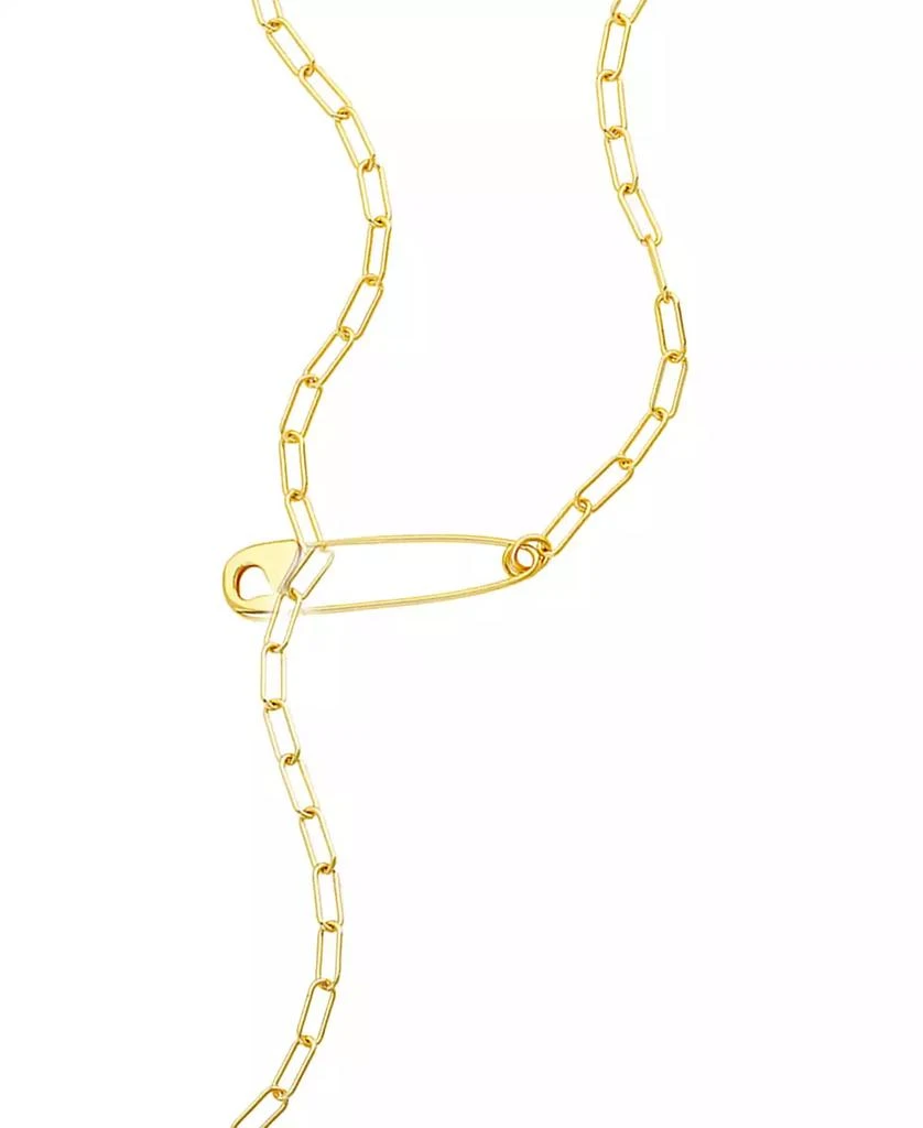 商品ADORNIA|Safety Pin Paper Clip Lariat Necklace,价格¥167,第2张图片详细描述