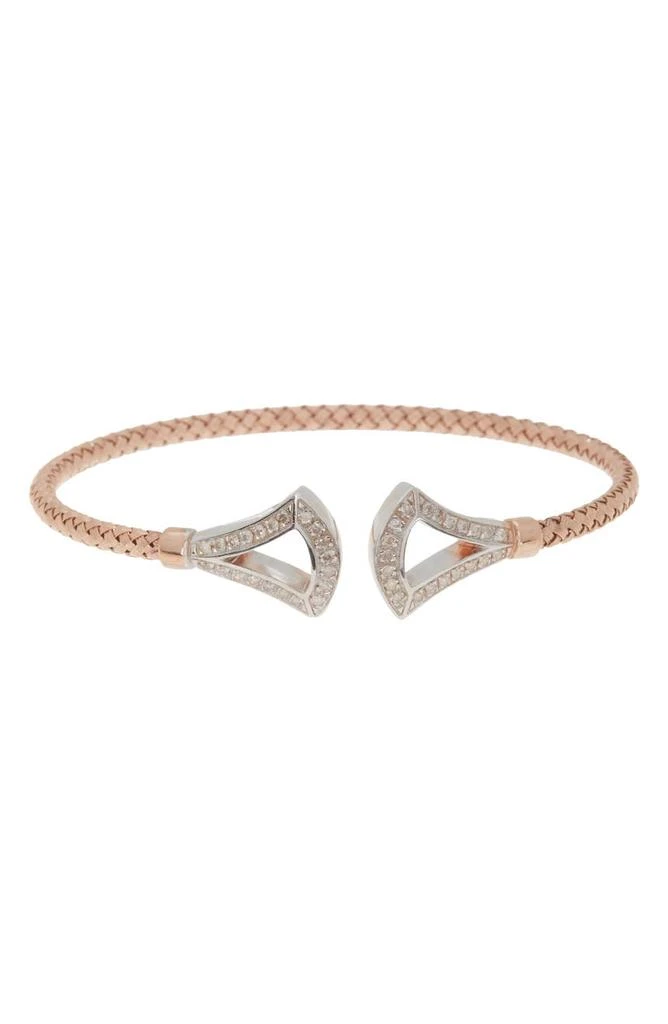 商品MESHMERISE|18K Gold Plated Diamond Bangle Bracelet - 0.25 ctw,价格¥1651,第1张图片