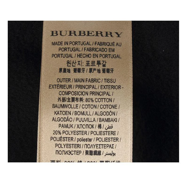 商品Burberry|Burberry 男士拉链连帽卫衣 40249140249171002-M,价格¥4706,第12张图片详细描述