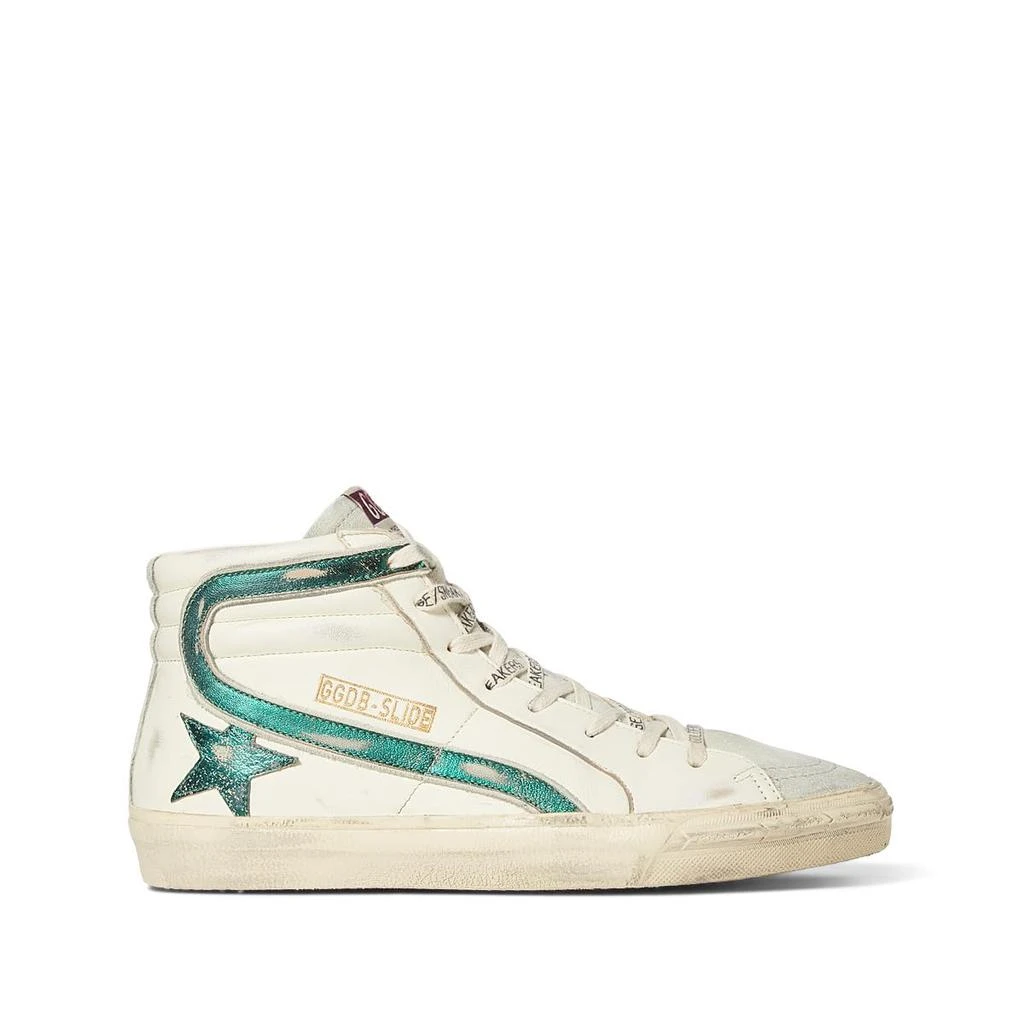 商品Golden Goose|Slide Nappa Upper Suede Toe and List Laminated Star and Wave,价格¥2893,第1张图片