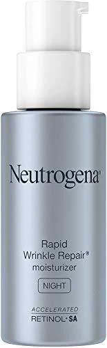 商品Neutrogena|Neutrogena Rapid Wrinkle Repair Retinol Night Face Moisturizer, Daily Anti-Aging Face Cream with Retinol & Hyaluronic Acid to Fight Fine Lines & Wrinkles, 1 fl. oz,价格¥135,第2张图片详细描述
