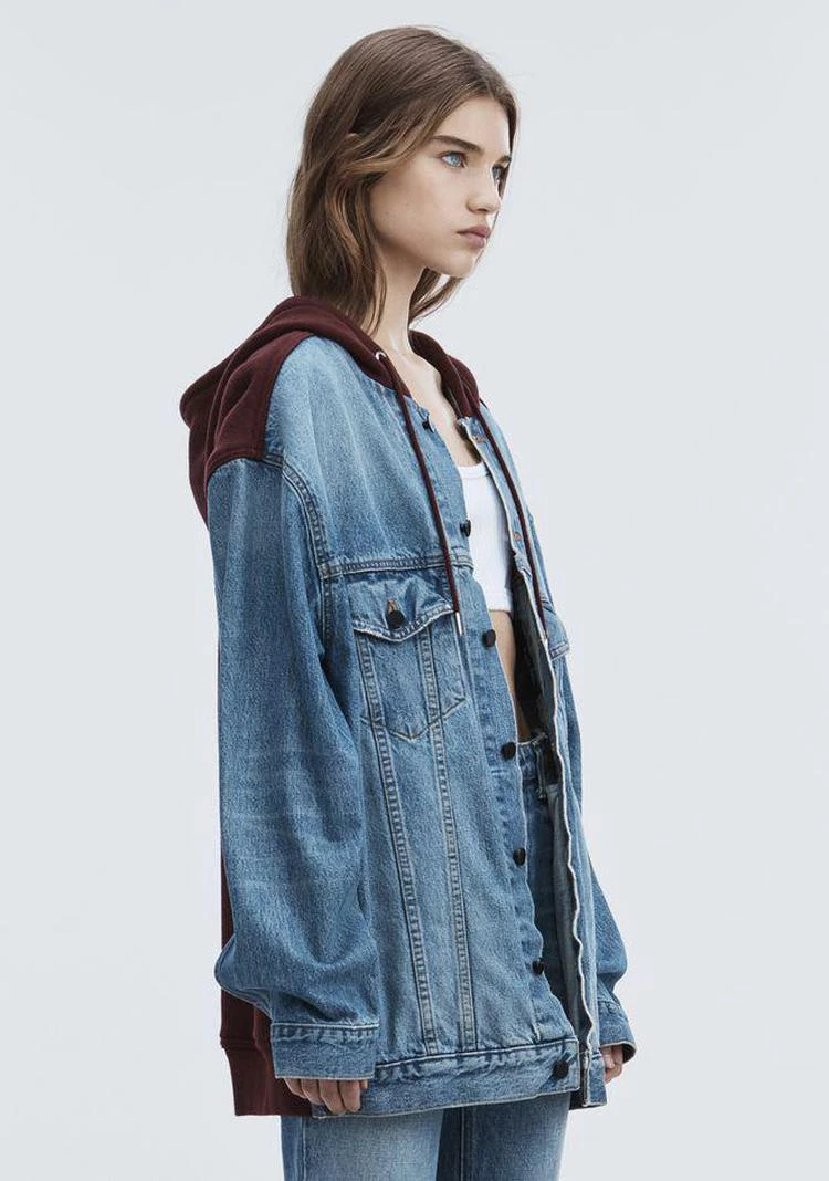 商品Alexander Wang|DAZE MIX OVERSIZED DENIM JACKET,价格¥1491,第2张图片详细描述
