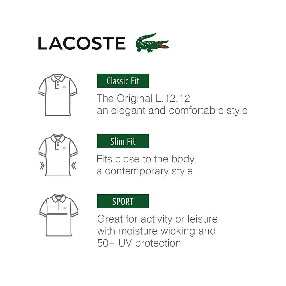 商品Lacoste|Men's Sport UltraDry Performance Polo,价格¥683,第3张图片详细描述