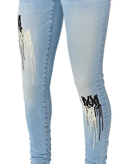 商品AMIRI|Ma Super-Skinny Stencil Jeans,价格¥5778,第3张图片详细描述