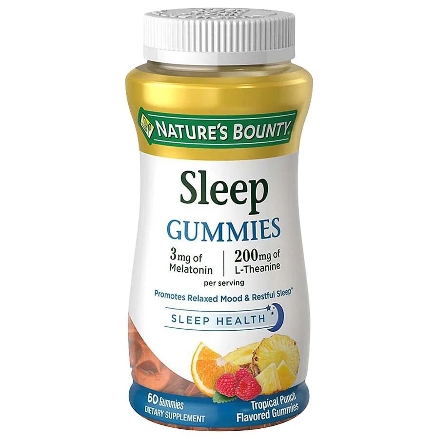商品Nature's Bounty|Sleep Complex 3 mg Melatonin/200 mg Gummies Punch,价格¥61,第1张图片