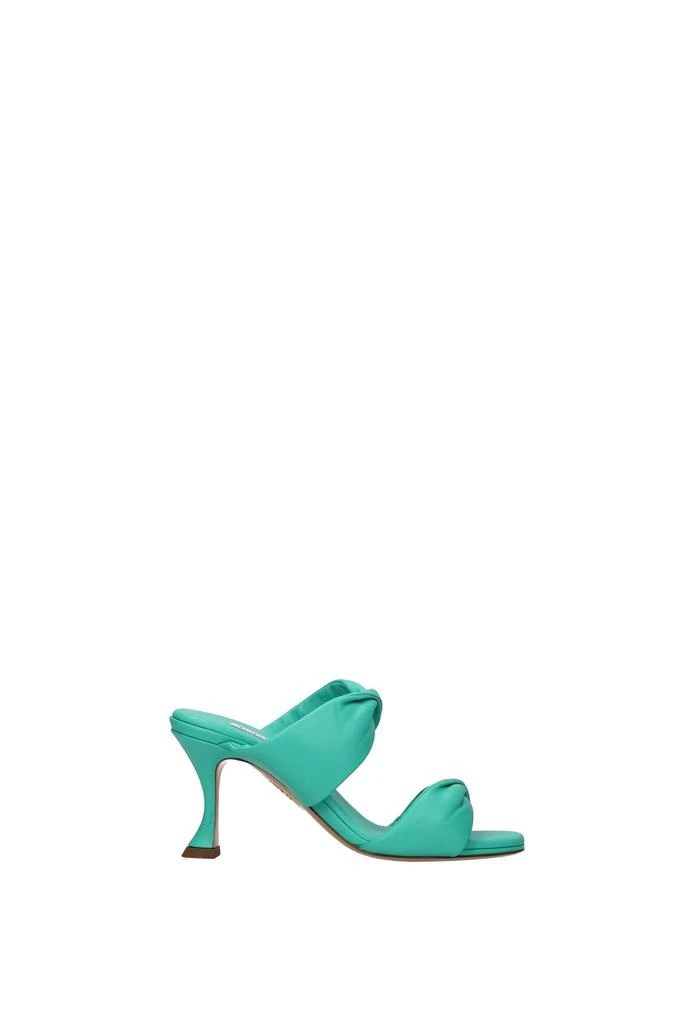 商品Aquazzura|Sandals Leather Green Jade,价格¥2328,第1张图片