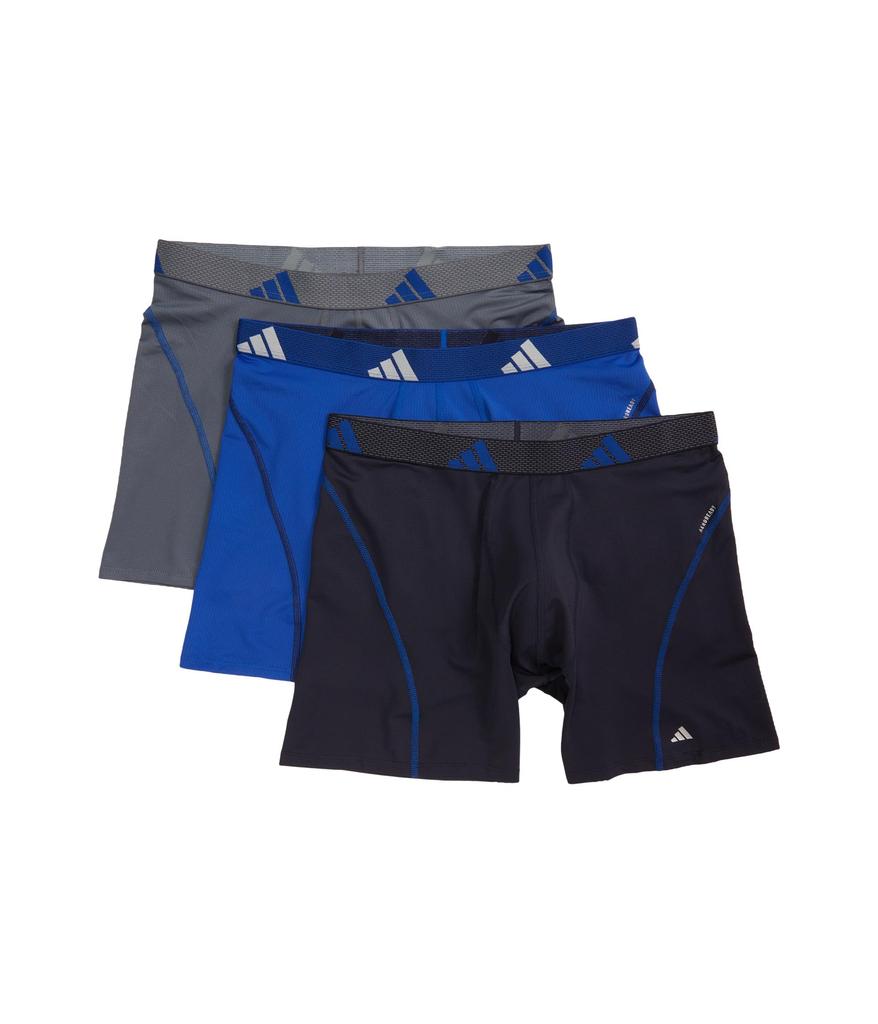 adidas Performance Mesh Boxer Brief 3 Pack Black Bliss Pink Semi Blue Burst SM Sleep Loungewear Free Shipping BeyondStyle