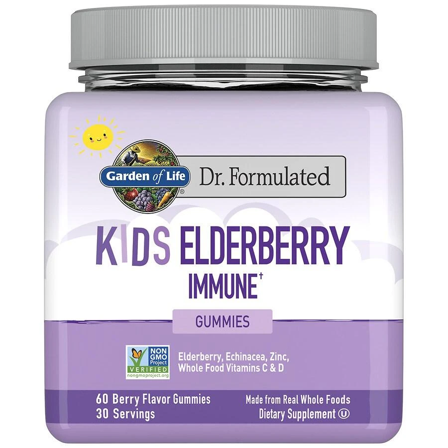 商品Garden of Life|Dr. Formulated Kids Elderberry Gummies,价格¥32,第1张图片