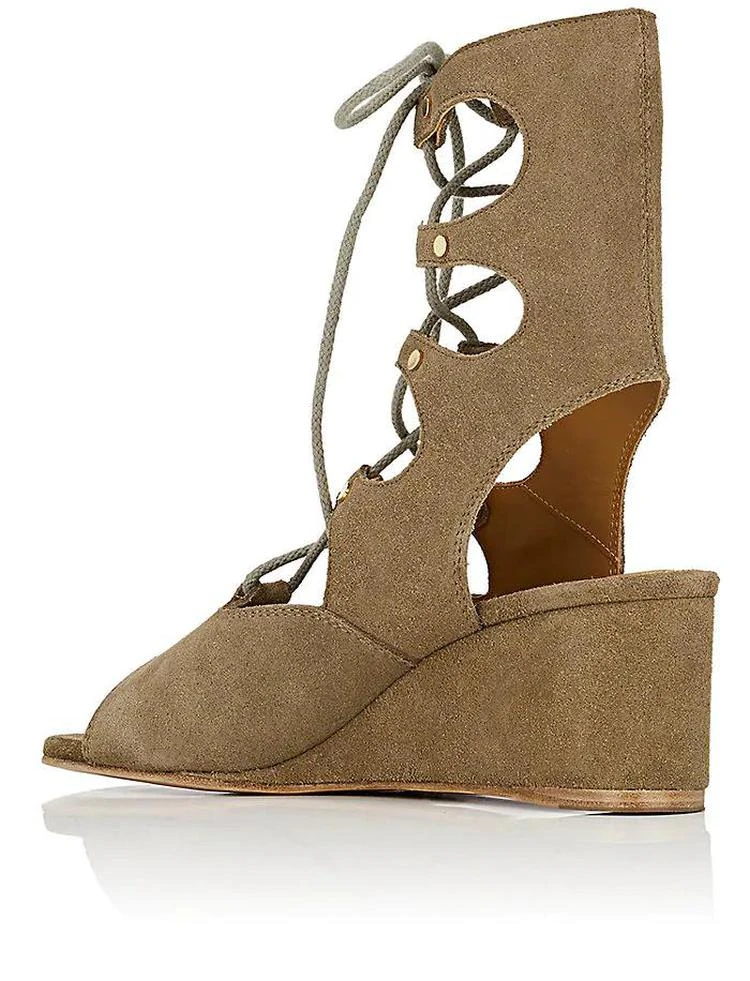 商品Chloé|Foster Suede Wedge Gladiator Sandals,价格¥3191,第3张图片详细描述