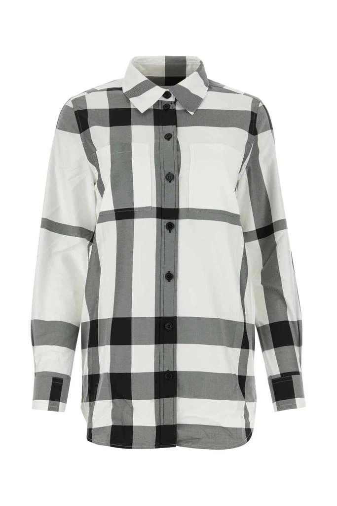 商品Burberry|Burberry Checked Long-Sleeved Shirt,价格¥3808,第1张图片