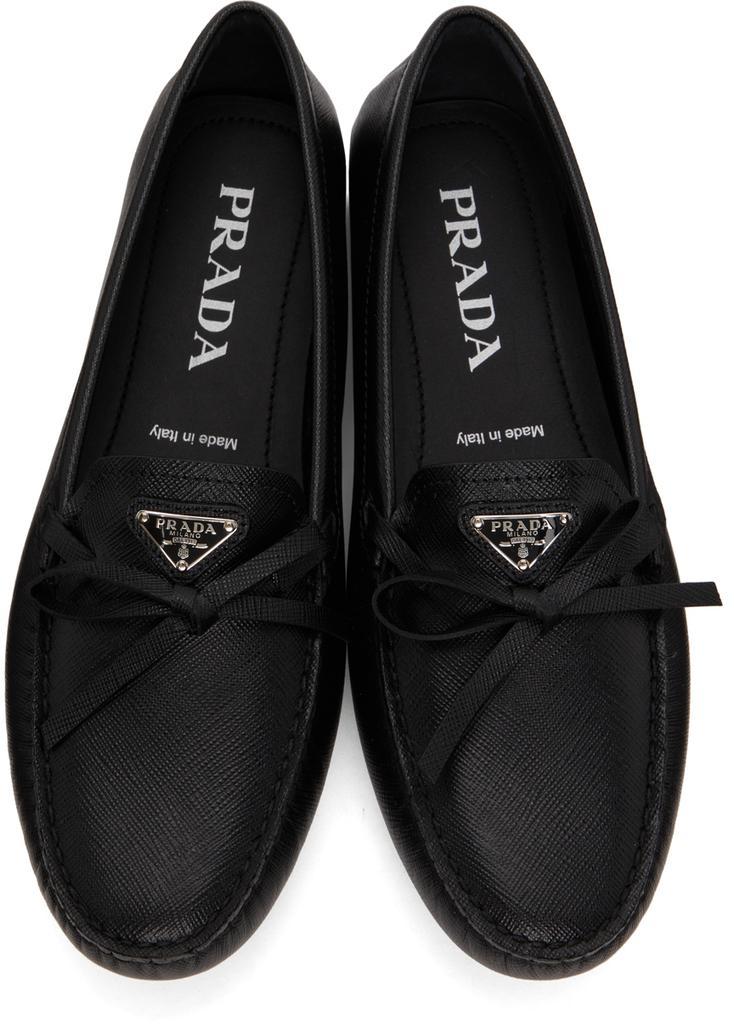 商品Prada|黑色 Saffiano 乐福鞋,价格¥8120,第7张图片详细描述