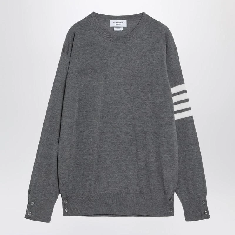 商品Thom Browne|Wool sweater in gray,价格¥2530,第1张图片