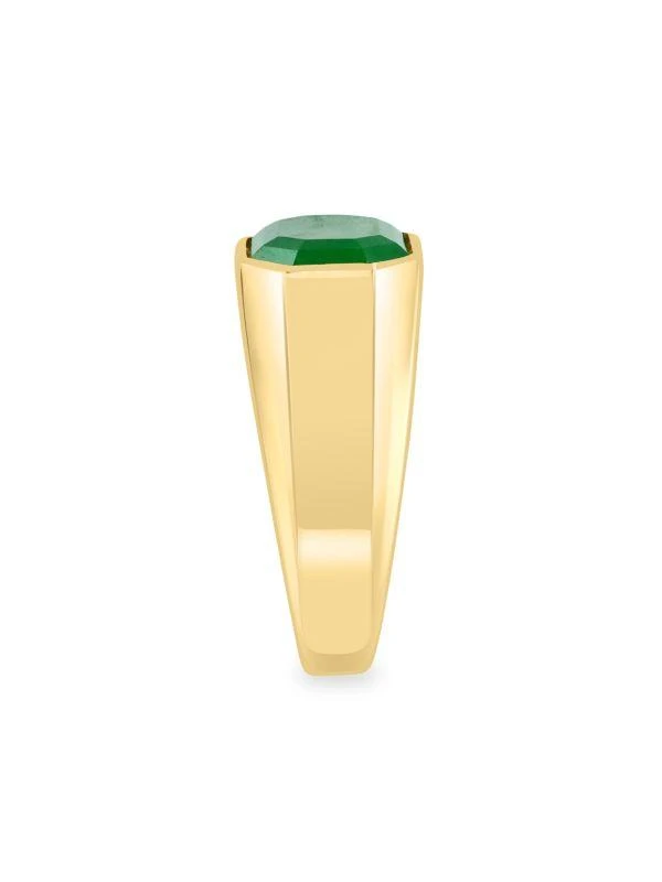 商品Effy|Goldplated Sterling Silver & Jade Ring,价格¥1305,第2张图片详细描述