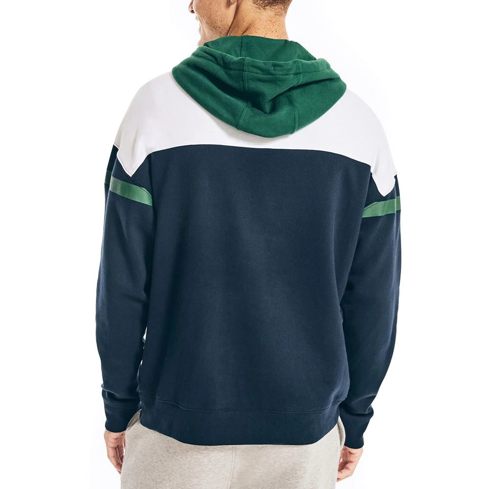 商品Nautica|Men's Sustainably Crafted Chest-Stripe Hoodie,价格¥267,第2张图片详细描述