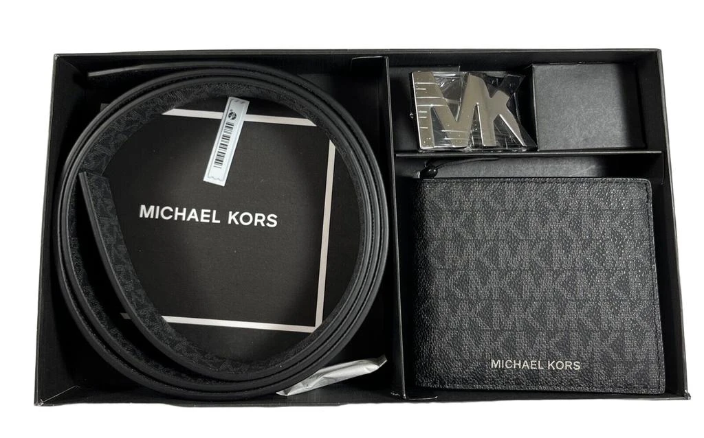 商品Michael Kors|Michael Kors Men's Wallet Belt Reversible MK Signature Gift Set,价格¥1168,第5张图片详细描述