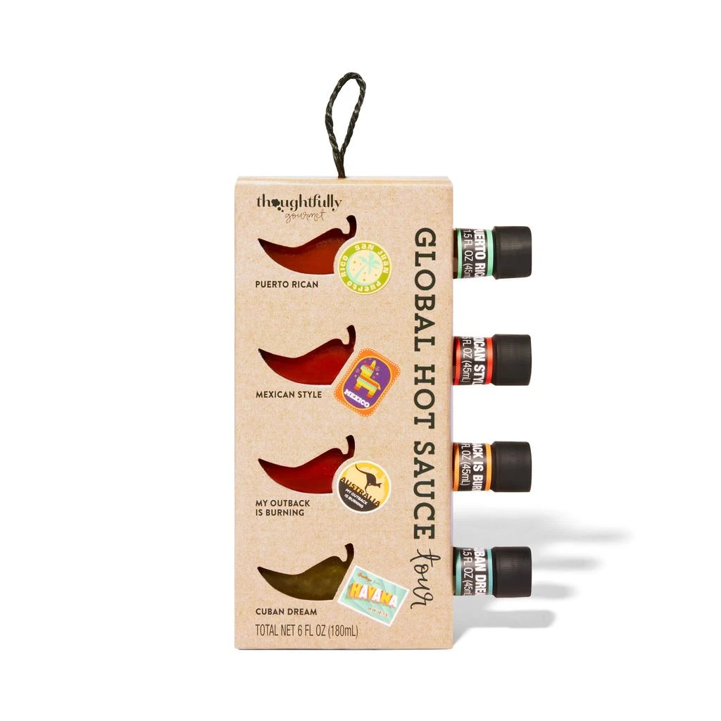 商品Thoughtfully|Gourmet, Hot Sauces To Go: Global Edition Gift Set, Set of 4,价格¥181,第4张图片详细描述