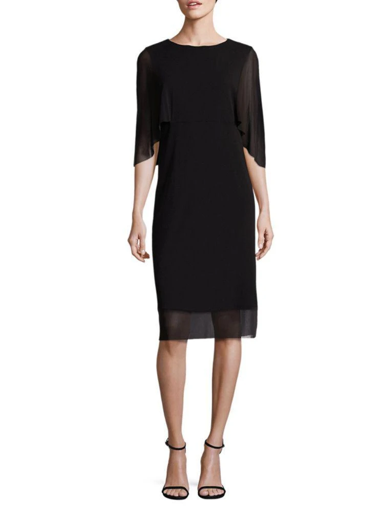 商品FUZZI|Cape Layer Solid Dress,价格¥1219,第1张图片