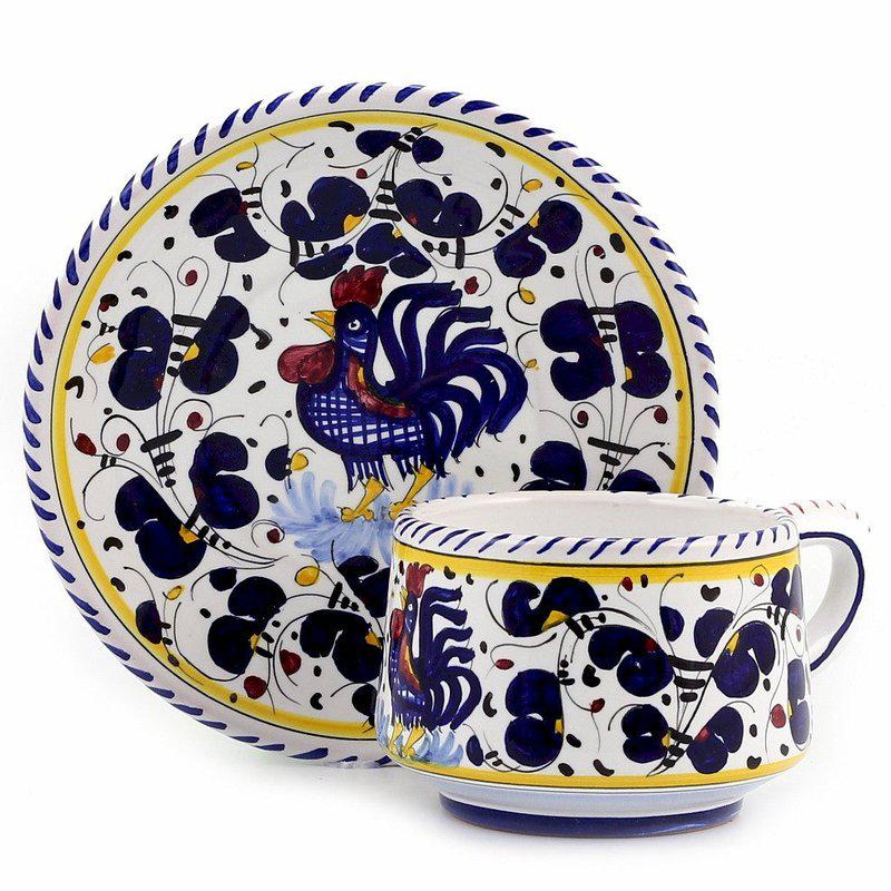 Artistica - Deruta of Italy | Orvieto Blue Rooster: Cup and Saucer 739.48元 商品图片
