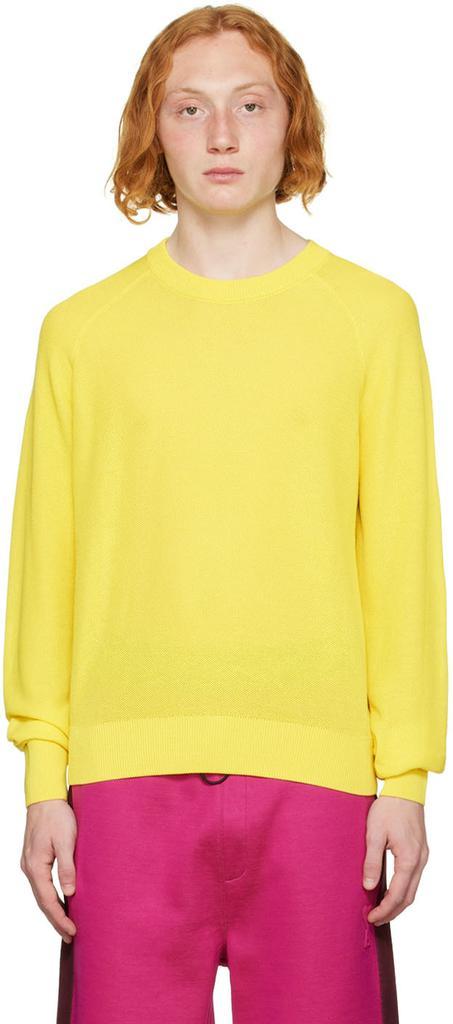 商品AMI|Yellow Cotton Sweater,价格¥1928,第1张图片