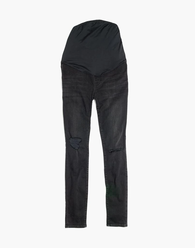 商品Madewell|Maternity Over-the-Belly Skinny Jeans in Black Sea,价格¥317,第4张图片详细描述