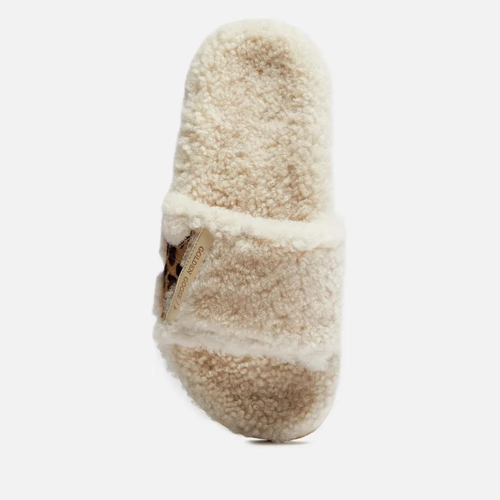 商品Golden Goose|Golden Goose Poolstar Appliquéd Shearling Slides,价格¥3368,第3张图片详细描述