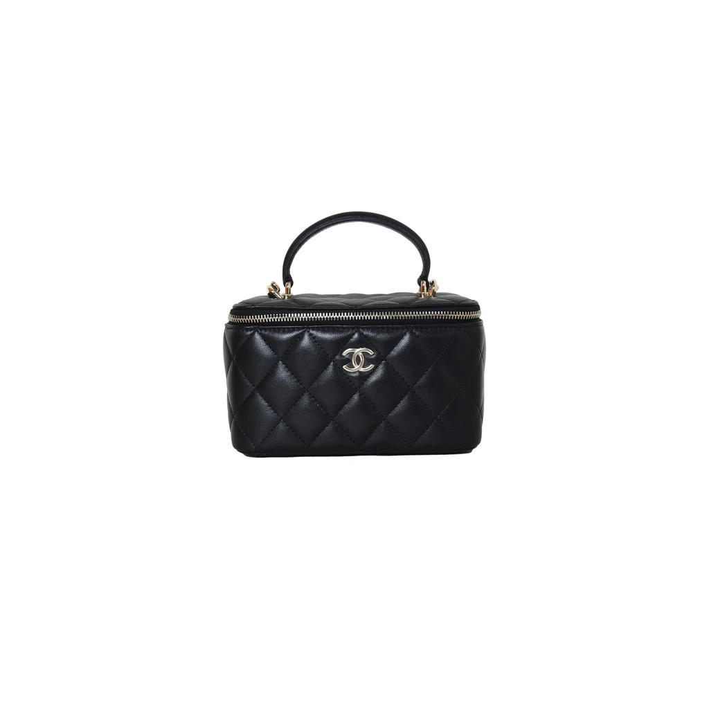 商品Chanel|Chanel Small Vanity Bag With Chain Black,价格¥33940,第1张图片