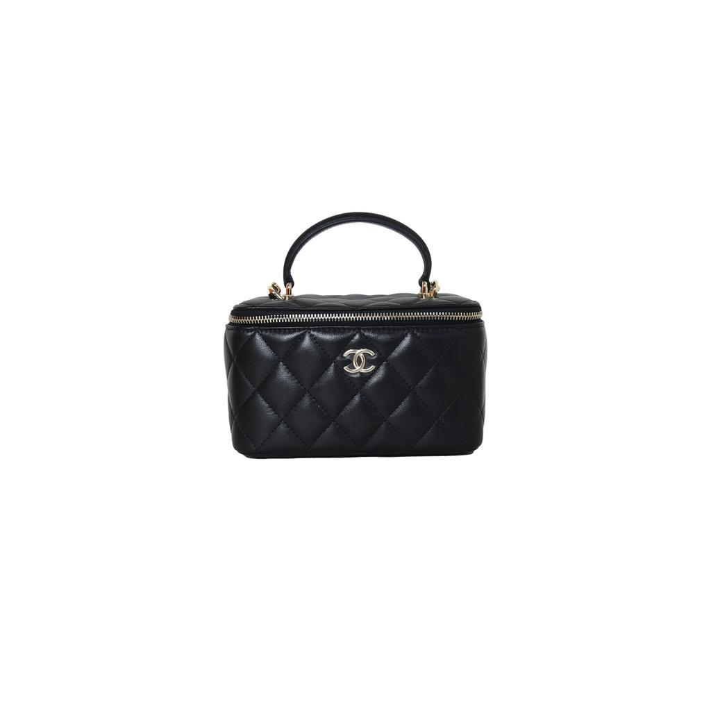 商品Chanel|Chanel Small Vanity Bag With Chain Black,价格¥33270,第1张图片
