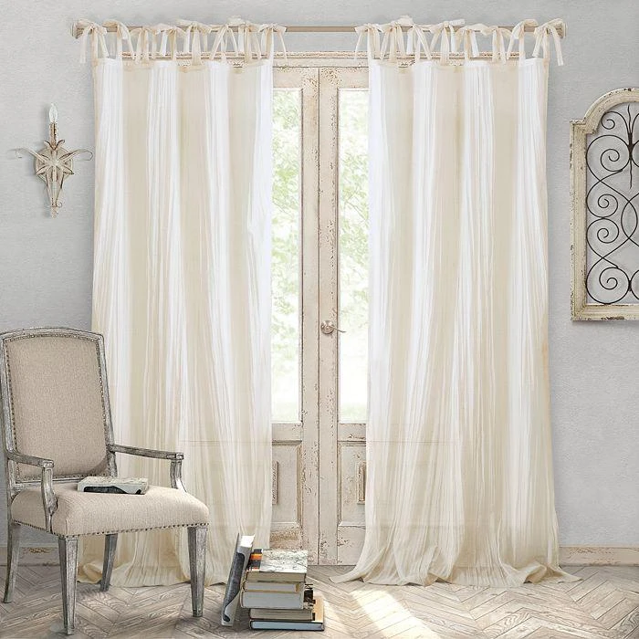 商品Elrene Home Fashions|Jolie Semi-Sheer Pleated Curtain Panel, 52" x 84",价格¥268,第2张图片详细描述