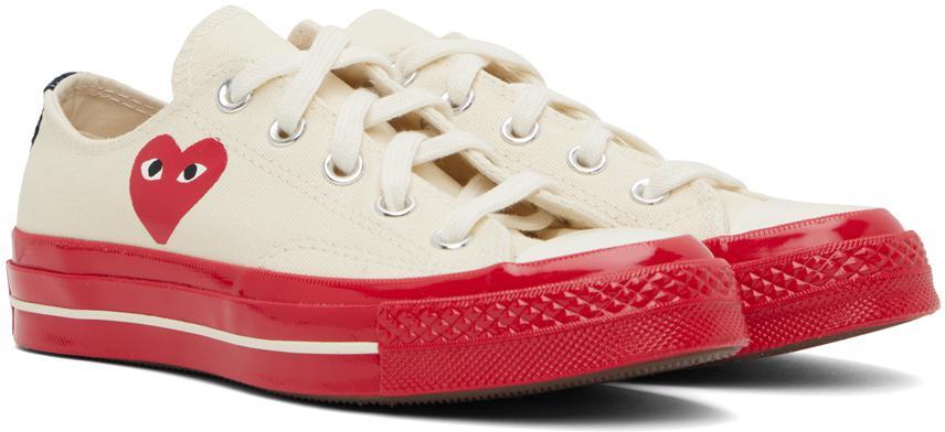 商品Comme des Garcons|Off-White Converse Edition Chuck 70 Sneakers,价格¥1178,第6张图片详细描述