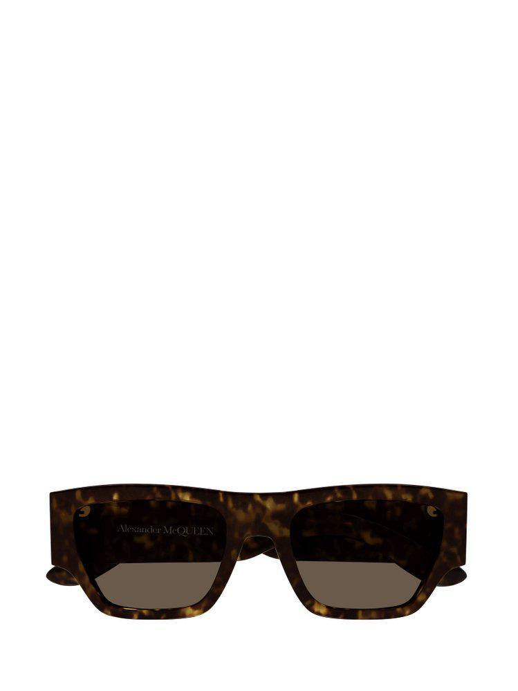 商品Alexander McQueen|Alexander McQueen Eyewear Rectangle Frame Sunglasses,价格¥1618,第1张图片