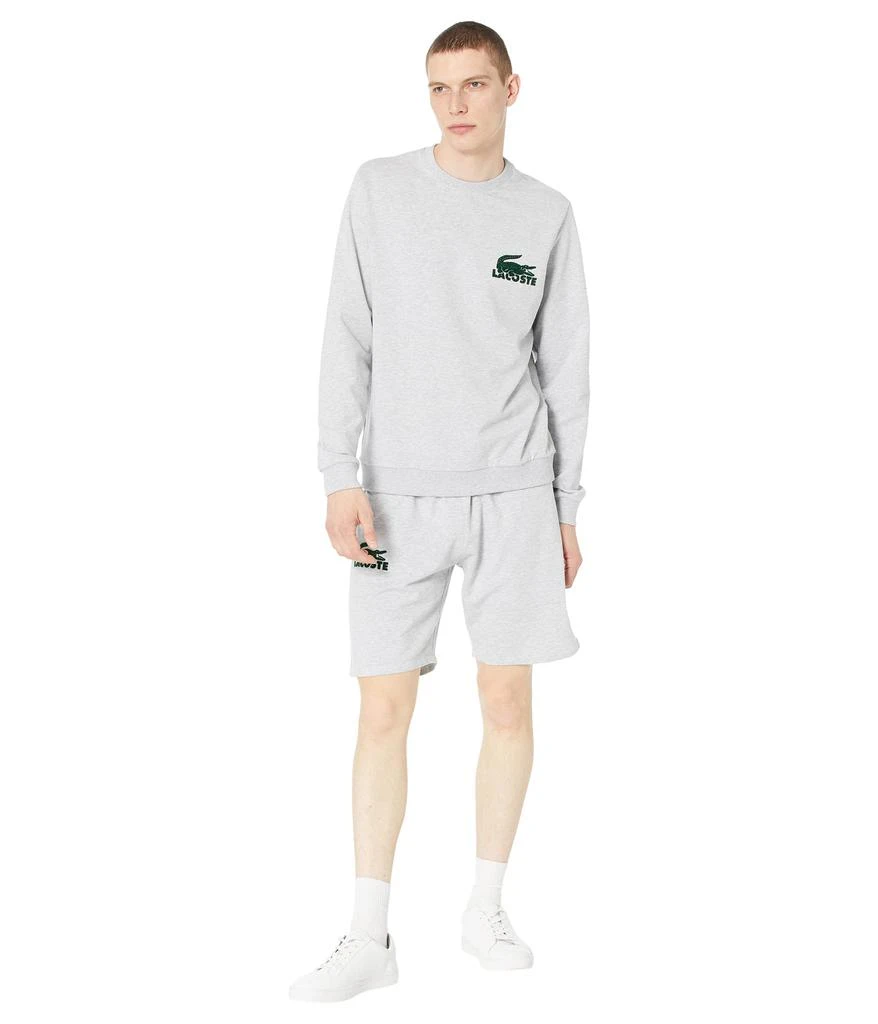 商品Lacoste|Long Sleeve Big Croc Lacoste Loungewear Sweatshirt,价格¥404,第4张图片详细描述