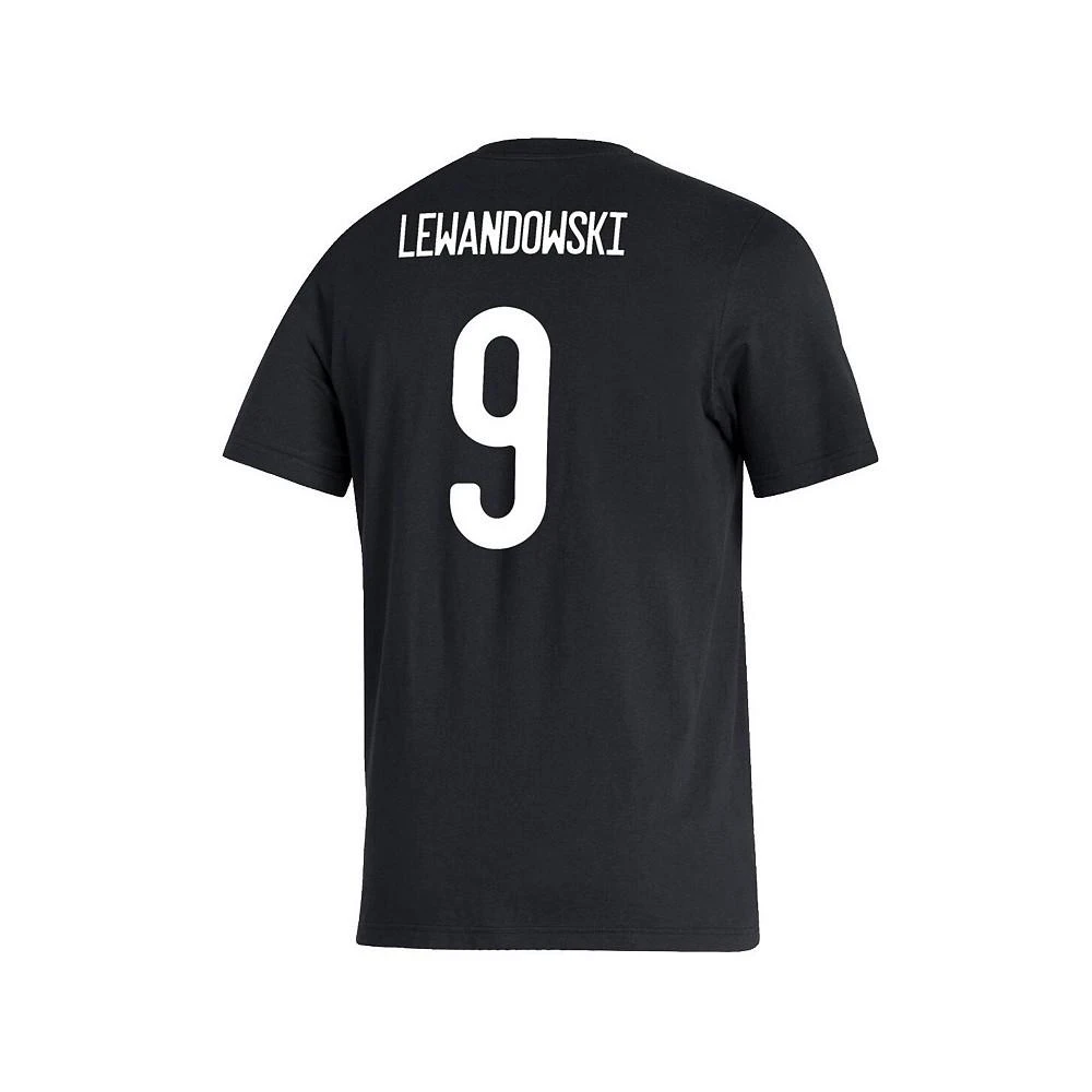 商品Adidas|Men's Robert Lewandowski Black Bayern Munich Amplifier Name Number T-shirt,价格¥301,第3张图片详细描述