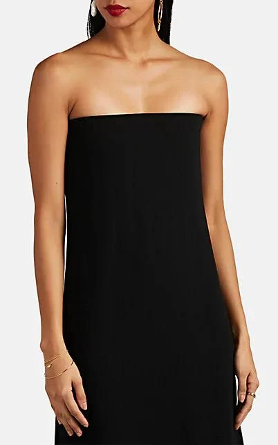 商品The Row|Paola Stretch Wool-Blend Strapless Column Dress,价格¥5570,第4张图片详细描述